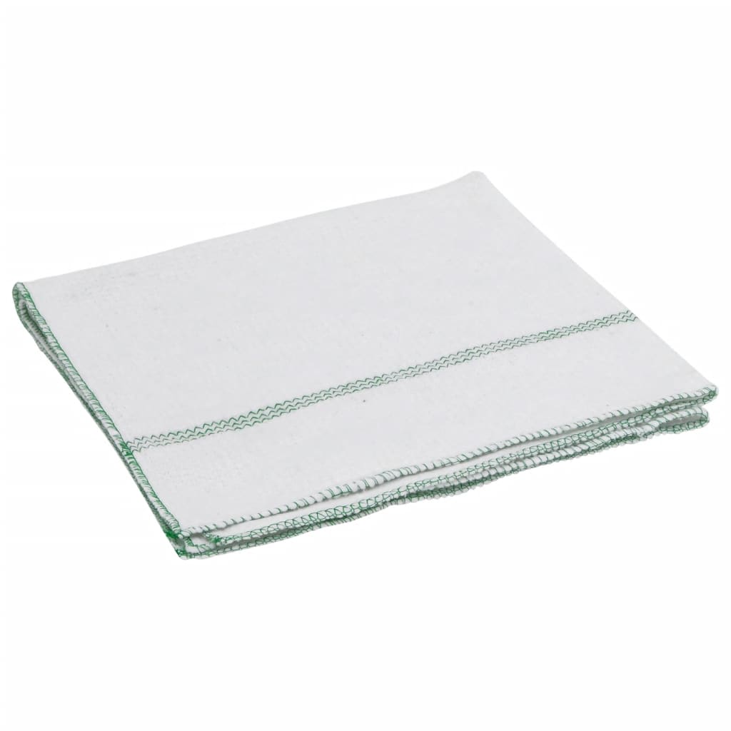 Reinigingsdoeken 10 st gestreept 50x60 cm wit en groen is nu te koop bij PeponiXL, paradijselijk wonen!