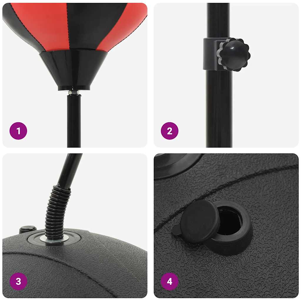 Boksballenset met handschoenen en pomp verstelbaar 81-122 cm is nu te koop bij PeponiXL, paradijselijk wonen!