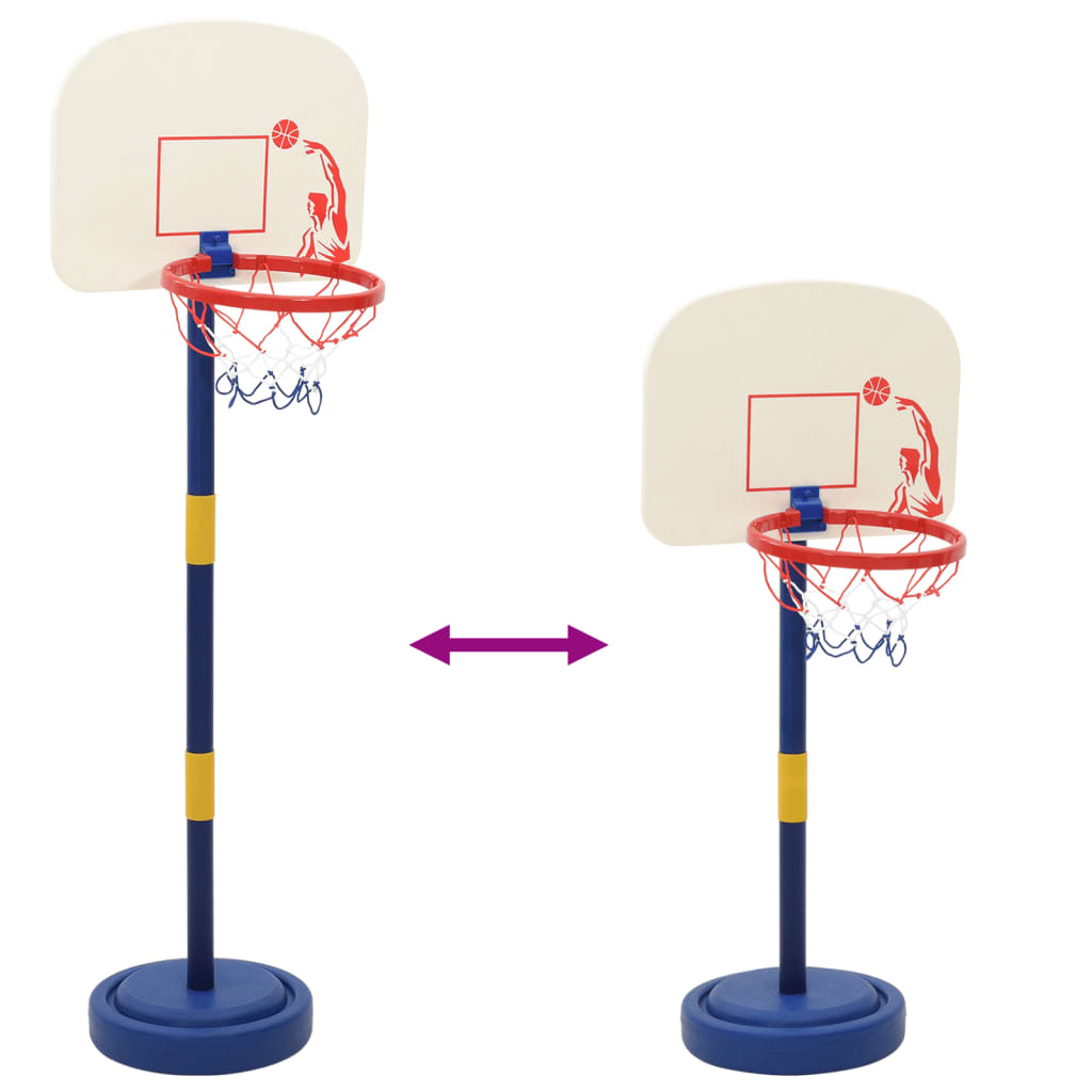 Basketbalstandaard met bal en pomp hoogte verstelbaar 90/121 cm is nu te koop bij PeponiXL, paradijselijk wonen!