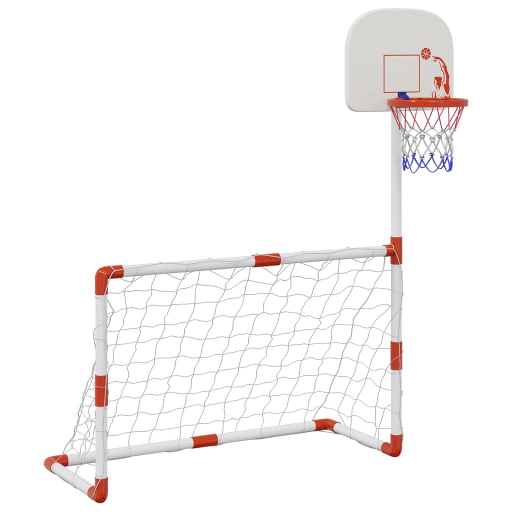 Kindervoetbal- en basketbalset met ballen 98x50x70 cm is nu te koop bij PeponiXL, paradijselijk wonen!