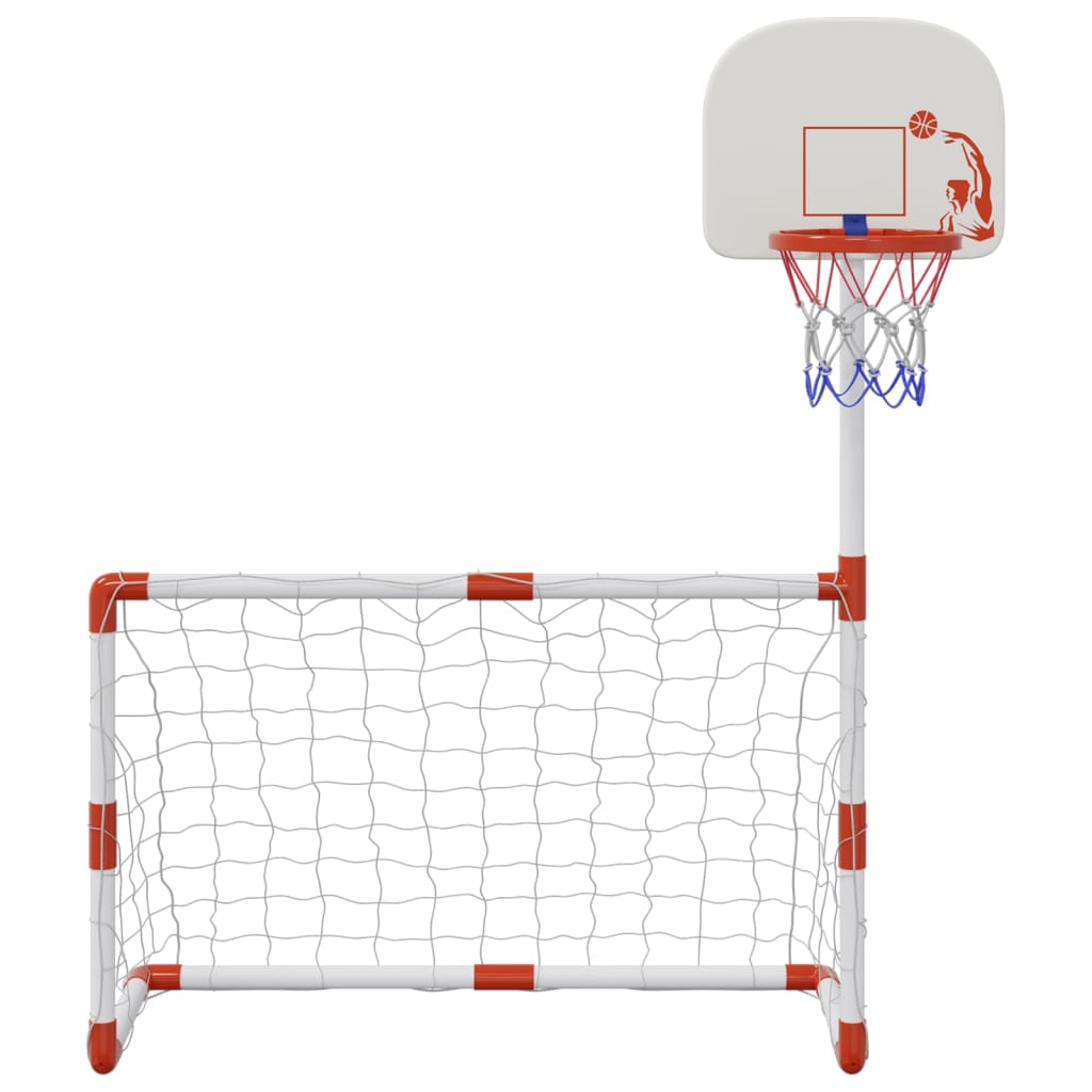 Kindervoetbal- en basketbalset met ballen 98x50x70 cm is nu te koop bij PeponiXL, paradijselijk wonen!