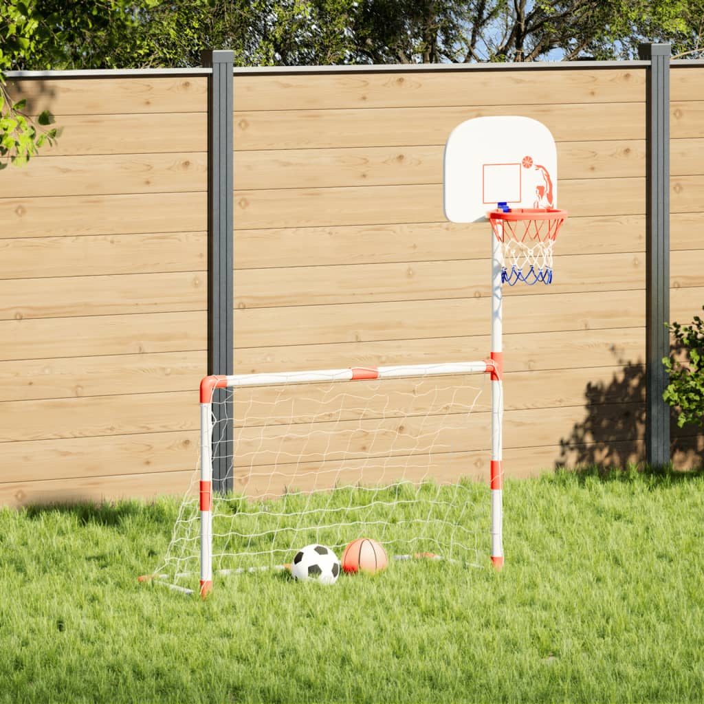 Kindervoetbal- en basketbalset met ballen 98x50x70 cm is nu te koop bij PeponiXL, paradijselijk wonen!