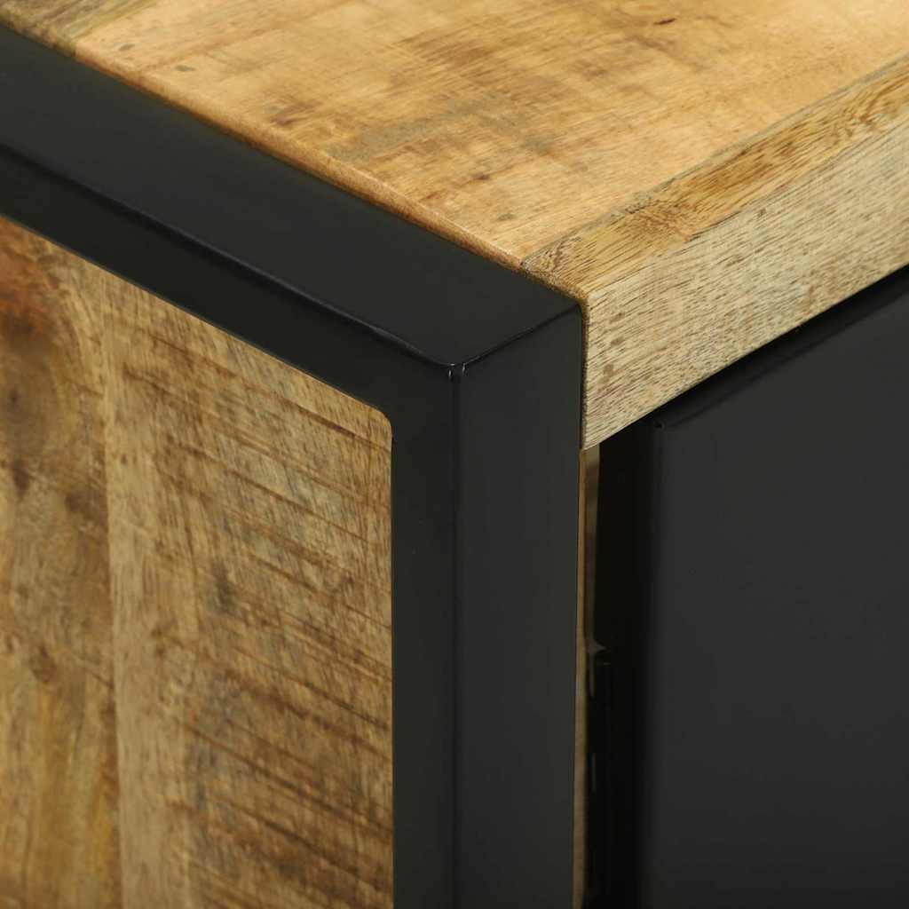 Badkamermeubelset met plank 2 pcs Bruin Massief Mango Hout is nu te koop bij PeponiXL, paradijselijk wonen!