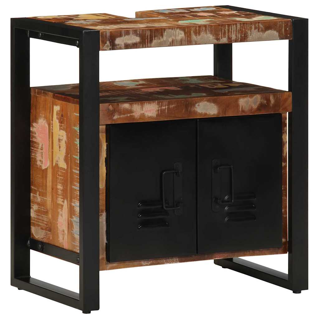 Badkamermeubelset met lade 4 pcs Massief Gerecycled Hout is nu te koop bij PeponiXL, paradijselijk wonen!