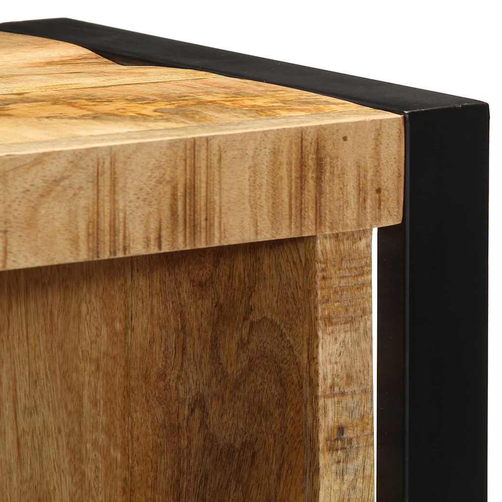 Badkamermeubelset met plank 4 pcs Bruin Massief Mango Hout is nu te koop bij PeponiXL, paradijselijk wonen!