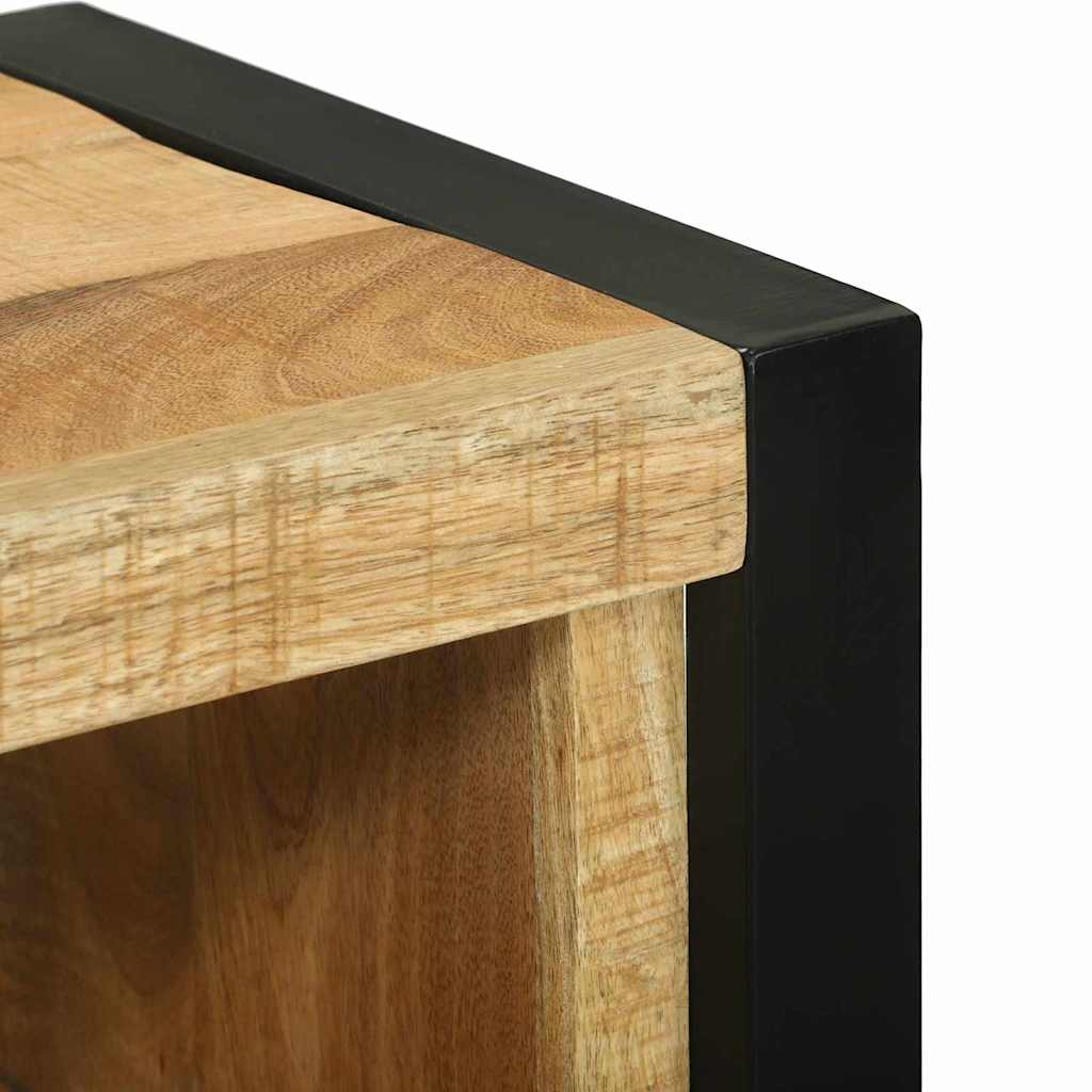 Badkamermeubelset met plank 4 pcs Bruin Massief Mango Hout is nu te koop bij PeponiXL, paradijselijk wonen!