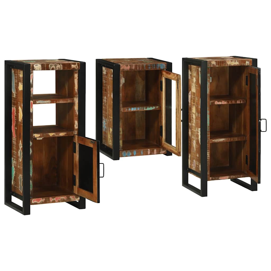 Badkamermeubelset 3 pcs Multikleur Massief gerecycled hout is nu te koop bij PeponiXL, paradijselijk wonen!