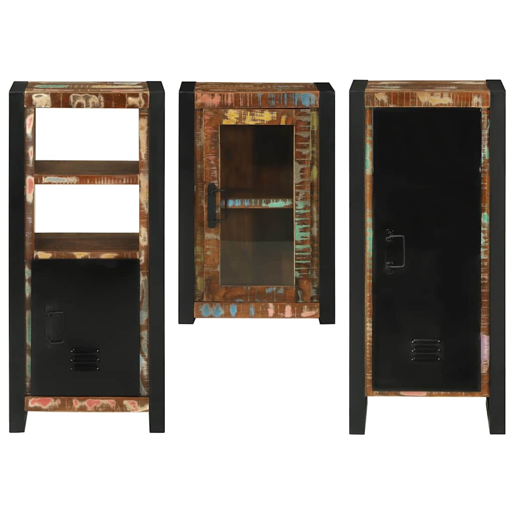 Badkamermeubelset 3 pcs Multikleur Massief gerecycled hout is nu te koop bij PeponiXL, paradijselijk wonen!