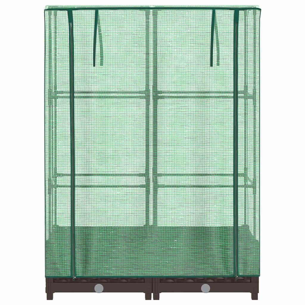 Plantenbak verhoogd met kashoes 80x40x123 cm rattanlook is nu te koop bij PeponiXL, paradijselijk wonen!