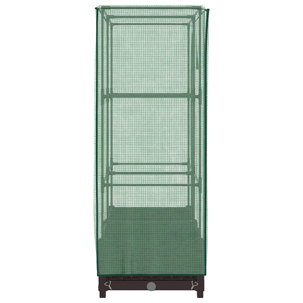 Plantenbak verhoogd met kashoes 80x40x123 cm rattanlook is nu te koop bij PeponiXL, paradijselijk wonen!