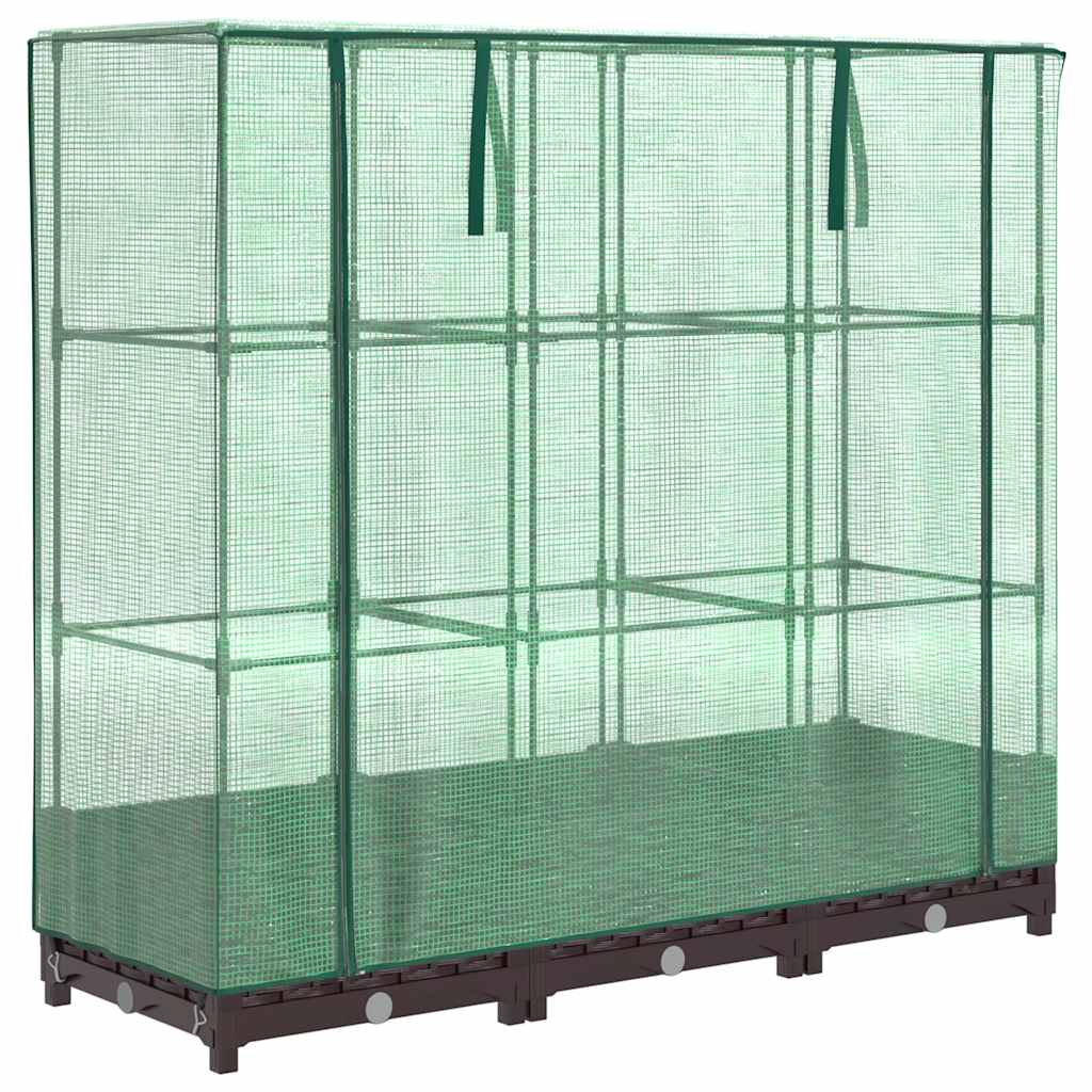 Plantenbak verhoogd met kashoes 120x40x123 cm rattanlook is nu te koop bij PeponiXL, paradijselijk wonen!
