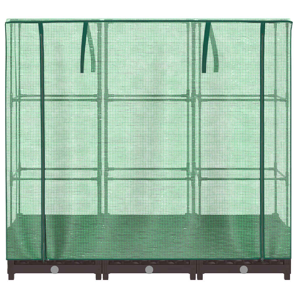 Plantenbak verhoogd met kashoes 120x40x123 cm rattanlook is nu te koop bij PeponiXL, paradijselijk wonen!