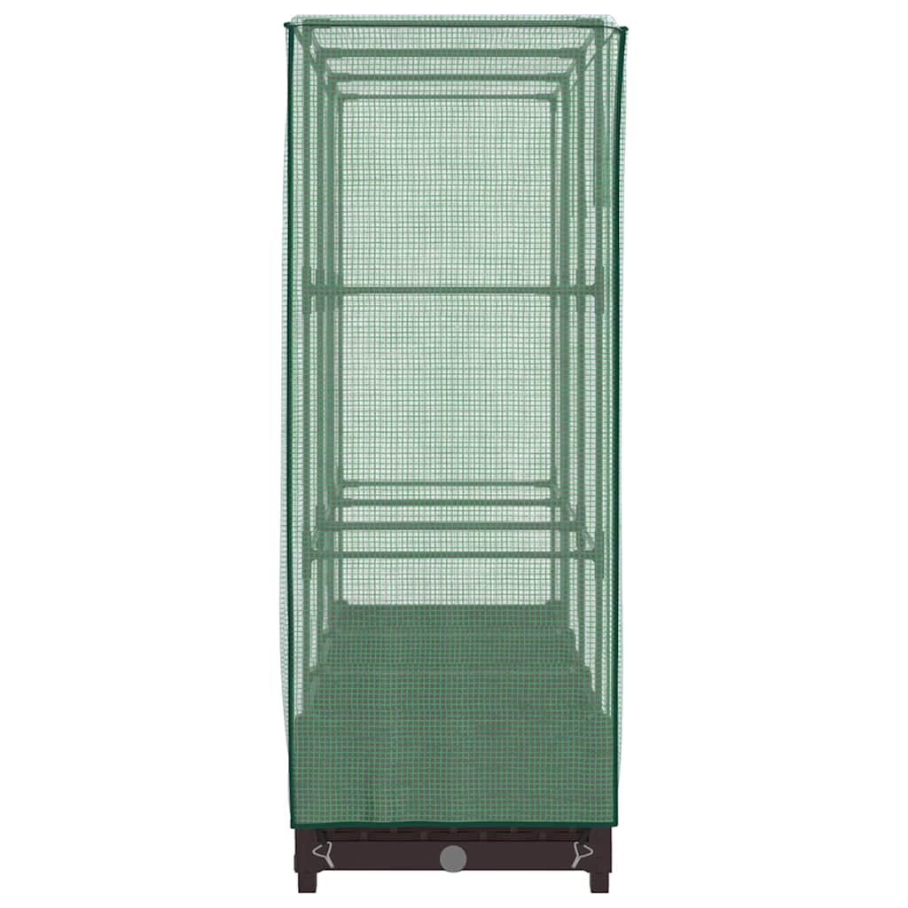Plantenbak verhoogd met kashoes 120x40x123 cm rattanlook is nu te koop bij PeponiXL, paradijselijk wonen!