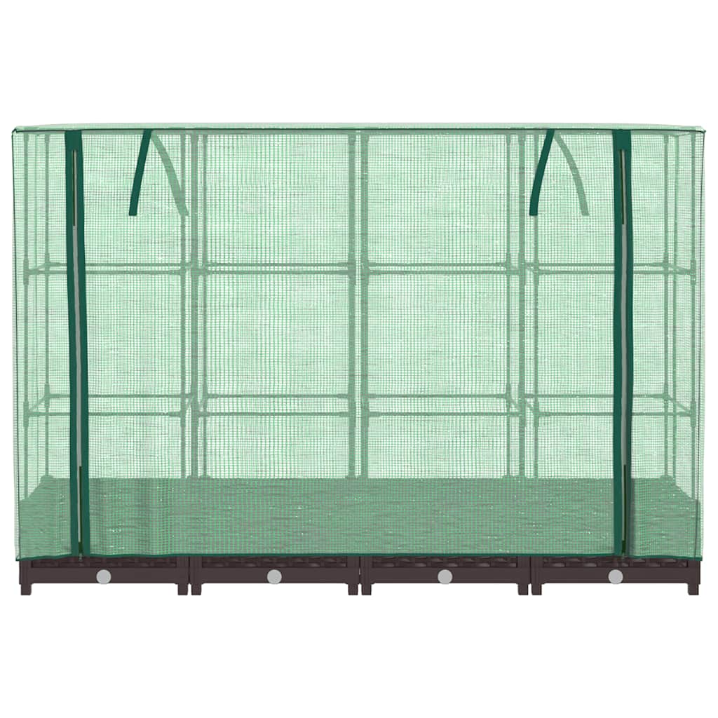 Plantenbak verhoogd met kashoes 160x40x123 cm rattanlook is nu te koop bij PeponiXL, paradijselijk wonen!