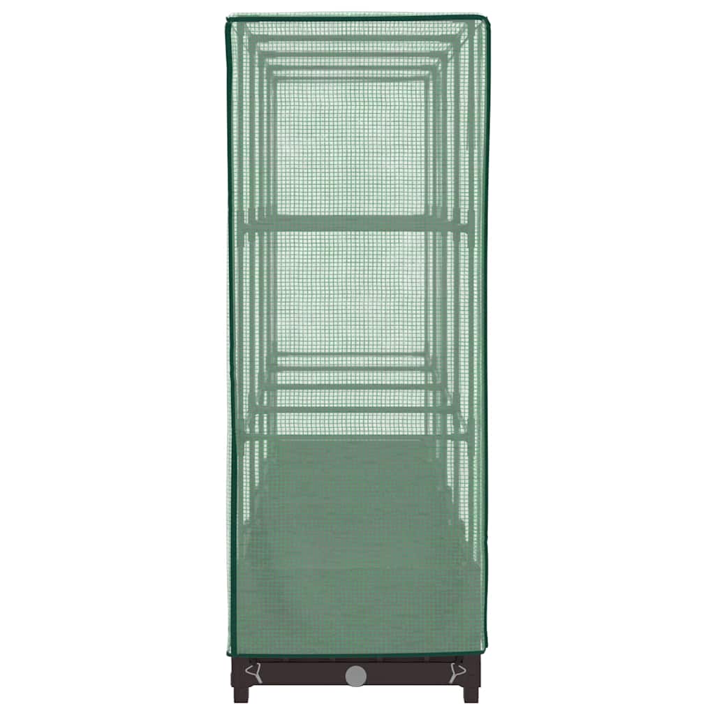 Plantenbak verhoogd met kashoes 160x40x123 cm rattanlook is nu te koop bij PeponiXL, paradijselijk wonen!