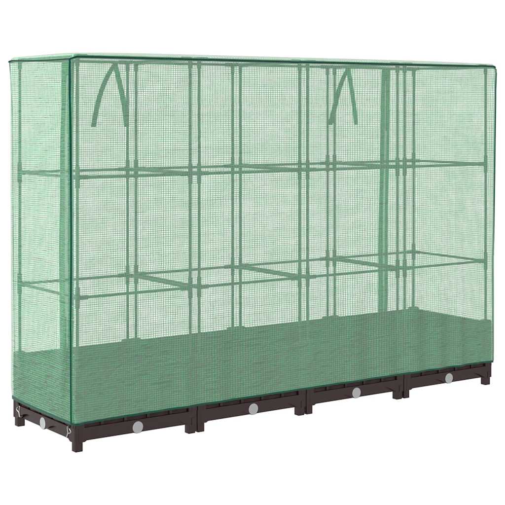 Plantenbak verhoogd met kashoes 160x40x123 cm rattanlook is nu te koop bij PeponiXL, paradijselijk wonen!