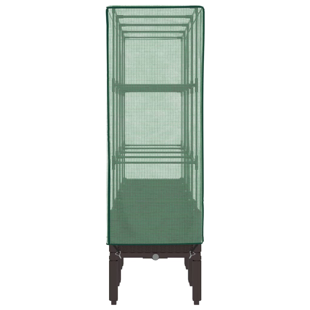 Plantenbak verhoogd met kashoes 160x40x140 cm rattanlook is nu te koop bij PeponiXL, paradijselijk wonen!