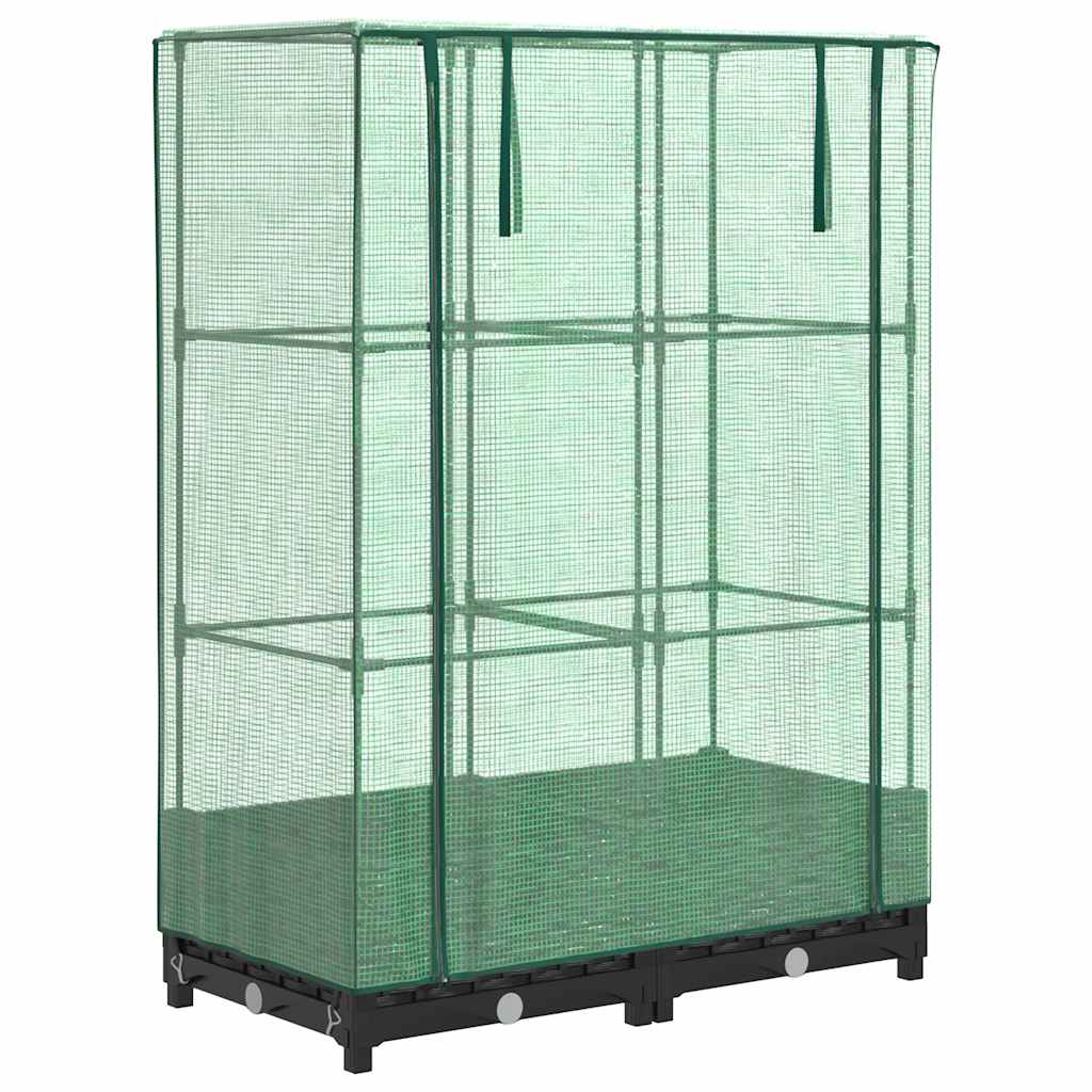 Plantenbak verhoogd met kashoes 80x40x123 cm rattanlook is nu te koop bij PeponiXL, paradijselijk wonen!