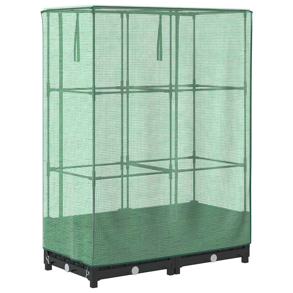 Plantenbak verhoogd met kashoes 80x40x123 cm rattanlook is nu te koop bij PeponiXL, paradijselijk wonen!