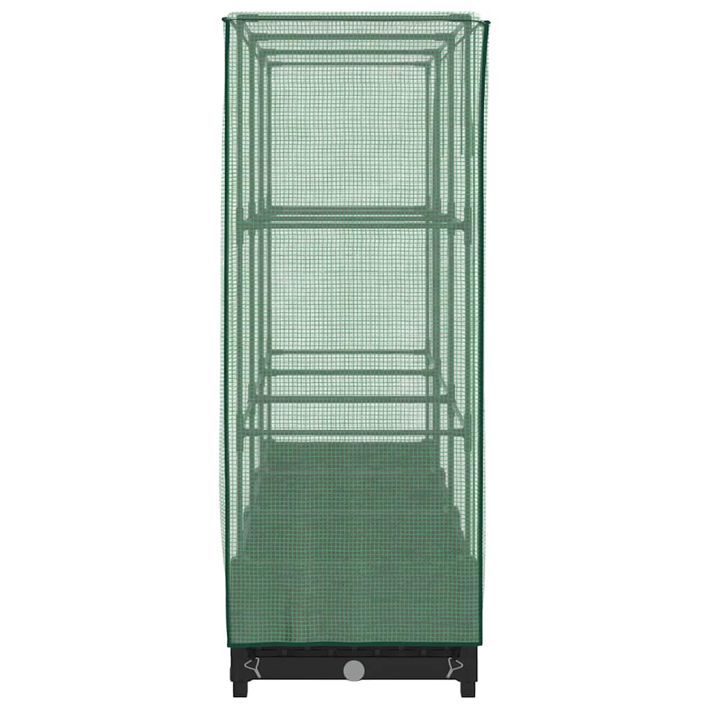 Verhoogde plantenbak met kashoes rotanlook 120x40x123 cm is nu te koop bij PeponiXL, paradijselijk wonen!