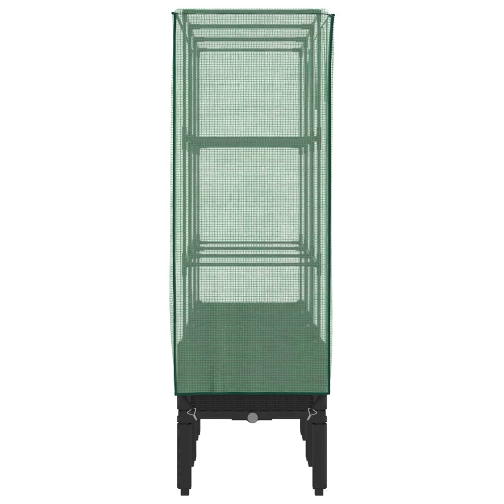 Plantenbak verhoogd met kashoes 120x40x140 cm rattanlook is nu te koop bij PeponiXL, paradijselijk wonen!