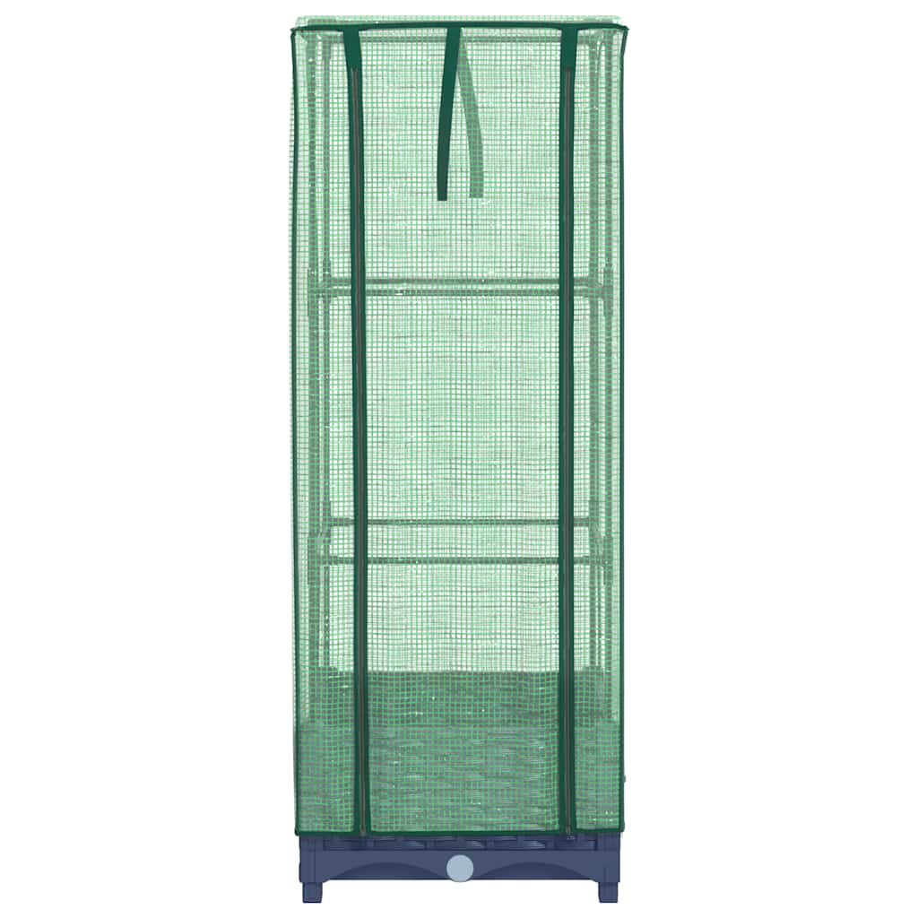 Plantenbak verhoogd met kashoes 40x40x123 cm rattanlook is nu te koop bij PeponiXL, paradijselijk wonen!