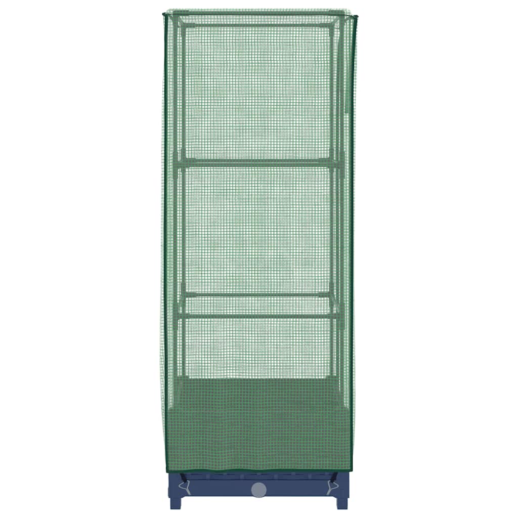 Plantenbak verhoogd met kashoes 40x40x123 cm rattanlook is nu te koop bij PeponiXL, paradijselijk wonen!