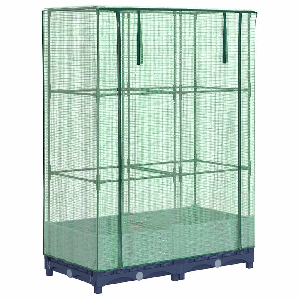 Plantenbak verhoogd met kashoes 80x40x123 cm rattanlook is nu te koop bij PeponiXL, paradijselijk wonen!