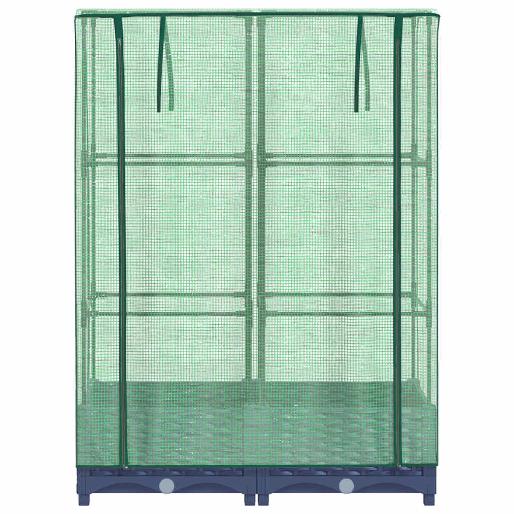 Plantenbak verhoogd met kashoes 80x40x123 cm rattanlook is nu te koop bij PeponiXL, paradijselijk wonen!