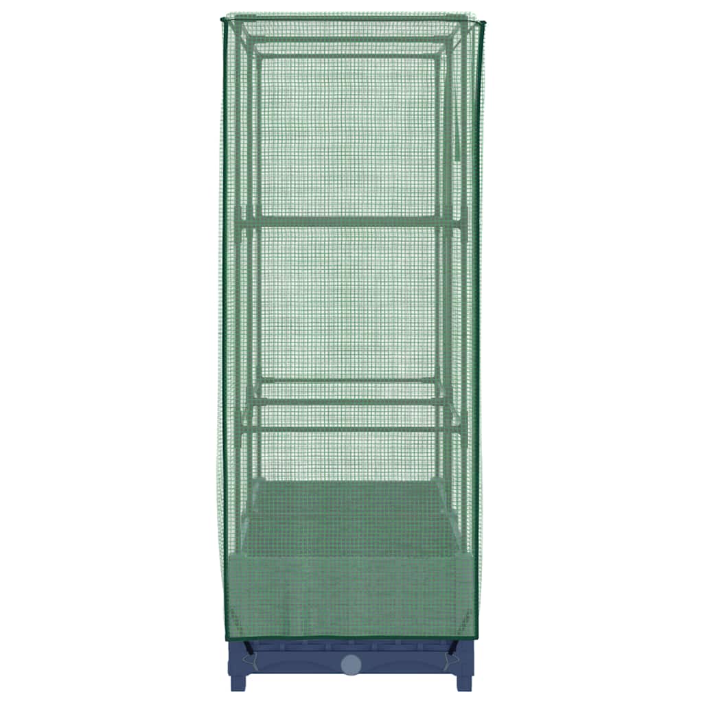 Plantenbak verhoogd met kashoes 80x40x123 cm rattanlook is nu te koop bij PeponiXL, paradijselijk wonen!