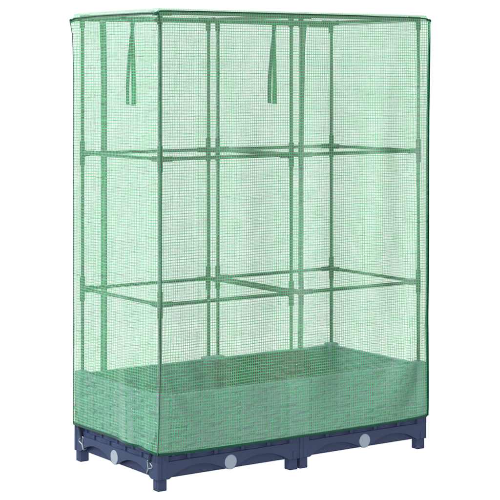 Plantenbak verhoogd met kashoes 80x40x123 cm rattanlook is nu te koop bij PeponiXL, paradijselijk wonen!