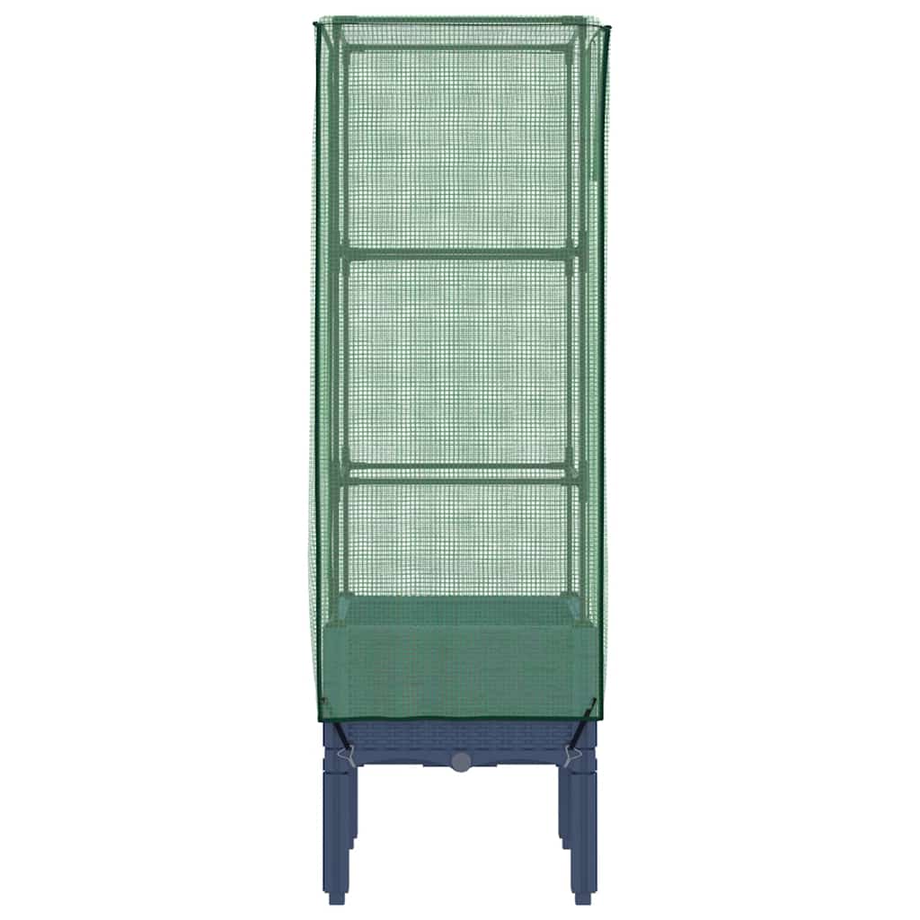 Plantenbak verhoogd met kashoes 40x40x140 cm rattanlook is nu te koop bij PeponiXL, paradijselijk wonen!