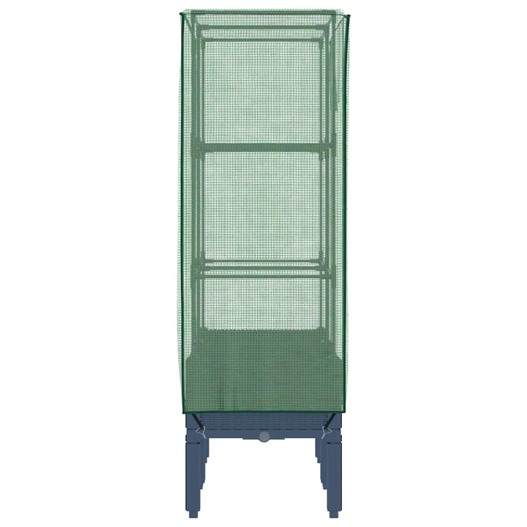 Plantenbak verhoogd met kashoes 80x40x140 cm rattanlook is nu te koop bij PeponiXL, paradijselijk wonen!