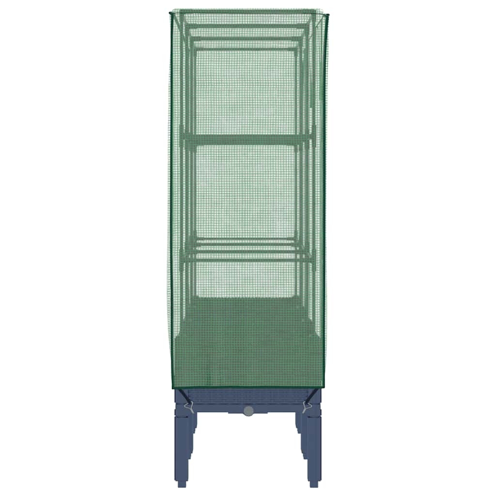 Plantenbak verhoogd met kashoes 120x40x140 cm rattanlook is nu te koop bij PeponiXL, paradijselijk wonen!