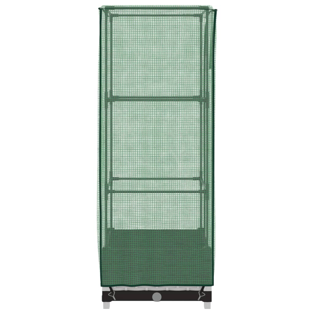 Plantenbak verhoogd met kashoes 40x40x123 cm rattanlook is nu te koop bij PeponiXL, paradijselijk wonen!
