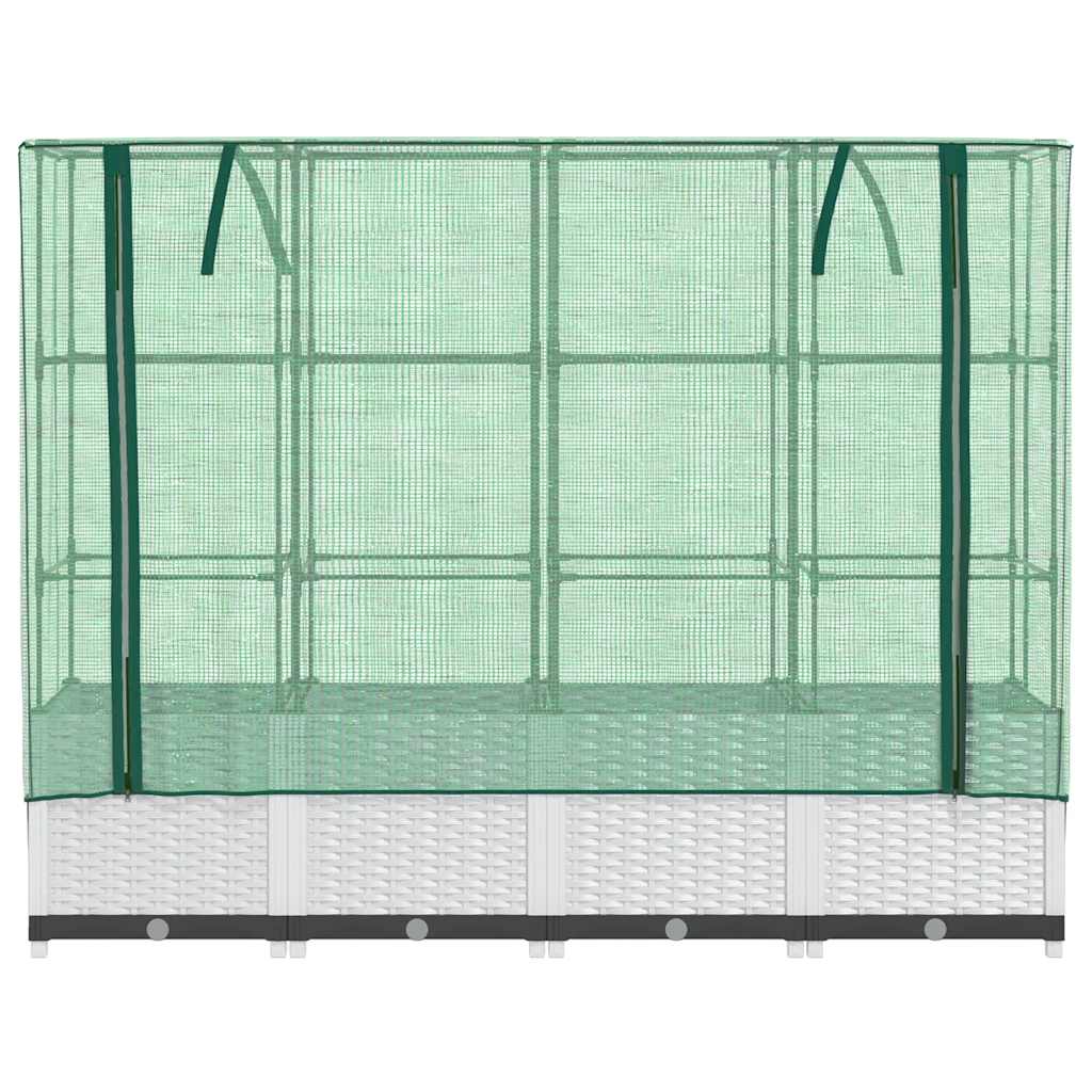 Plantenbak verhoogd met kashoes 160x40x138 cm rattanlook is nu te koop bij PeponiXL, paradijselijk wonen!