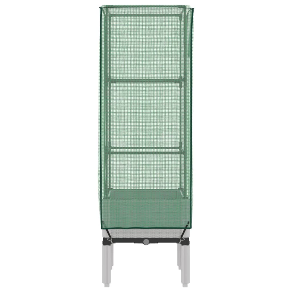 Plantenbak verhoogd met kashoes 40x40x140 cm rattanlook is nu te koop bij PeponiXL, paradijselijk wonen!