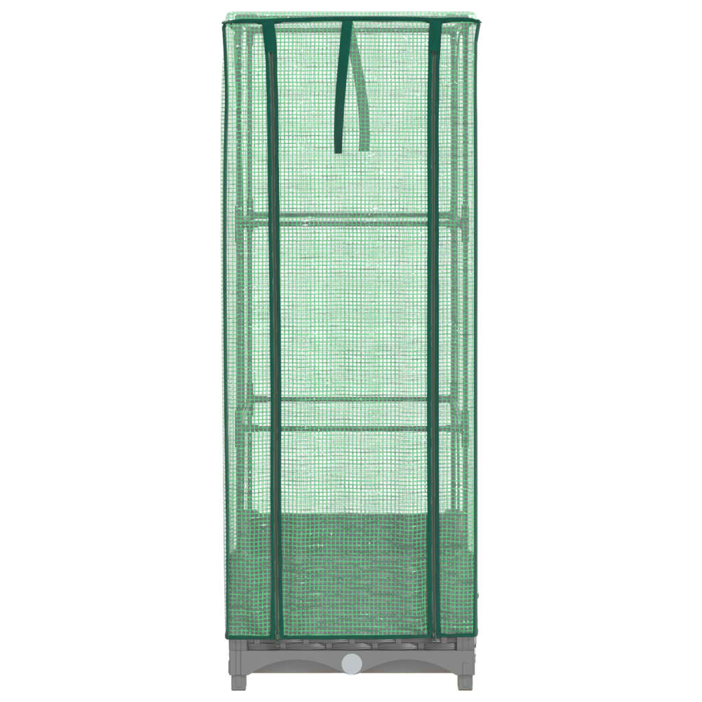 Plantenbak verhoogd met kashoes 40x40x123 cm rattanlook is nu te koop bij PeponiXL, paradijselijk wonen!