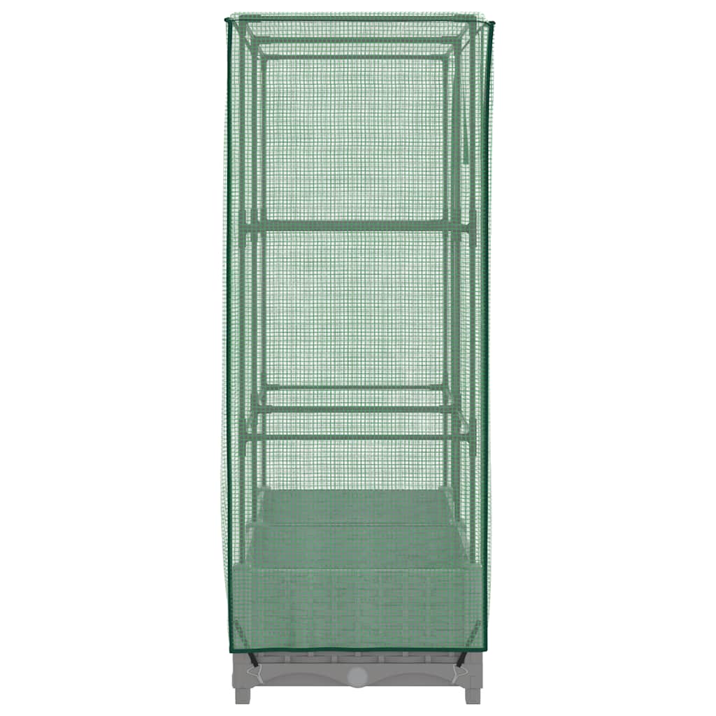 Plantenbak verhoogd met kashoes 80x40x123 cm rattanlook is nu te koop bij PeponiXL, paradijselijk wonen!