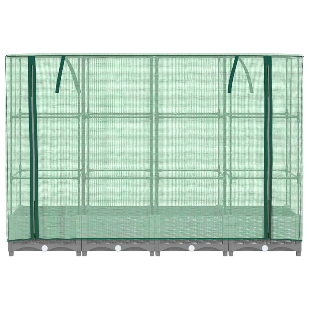Plantenbak verhoogd met kashoes 160x40x123 cm rattanlook is nu te koop bij PeponiXL, paradijselijk wonen!