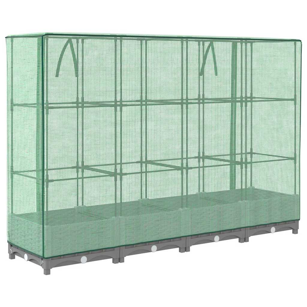 Plantenbak verhoogd met kashoes 160x40x123 cm rattanlook is nu te koop bij PeponiXL, paradijselijk wonen!