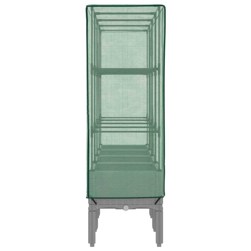 Plantenbak verhoogd met kashoes 160x40x140 cm rattanlook is nu te koop bij PeponiXL, paradijselijk wonen!