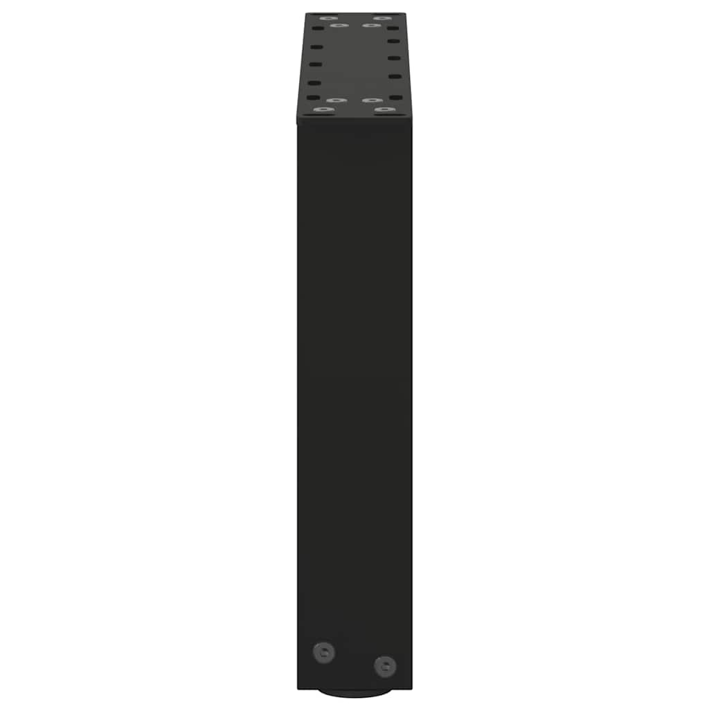 Salontafelpoten 2 st U-vormig 30x(30-31) cm staal zwart is nu te koop bij PeponiXL, paradijselijk wonen!