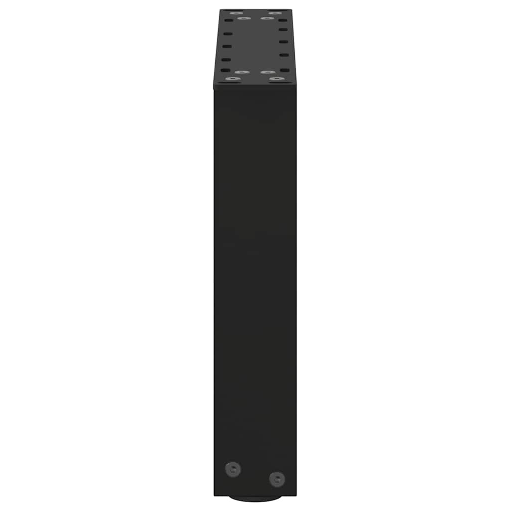 Salontafelpoten 2 st U-vormig 40x(30-31) cm staal zwart is nu te koop bij PeponiXL, paradijselijk wonen!