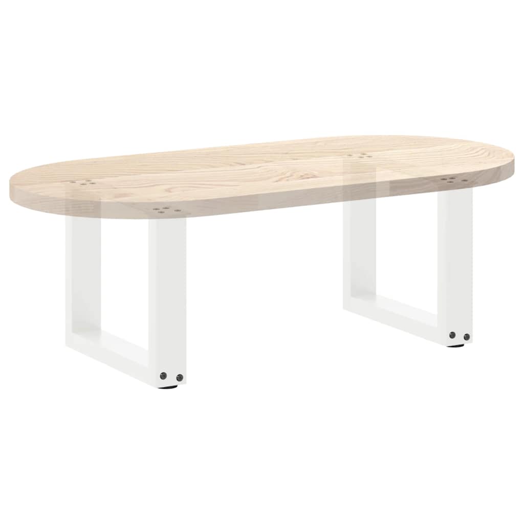 Salontafelpoten 2 st U-vormig 40x(30-31) cm staal wit is nu te koop bij PeponiXL, paradijselijk wonen!