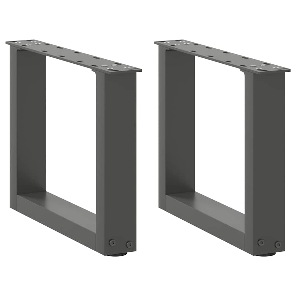 Salontafelpoten 2 st U-vormig 40x(30-31) cm staal antraciet is nu te koop bij PeponiXL, paradijselijk wonen!