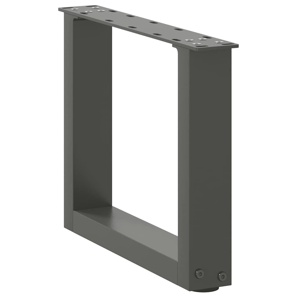 Salontafelpoten 2 st U-vormig 40x(30-31) cm staal antraciet is nu te koop bij PeponiXL, paradijselijk wonen!