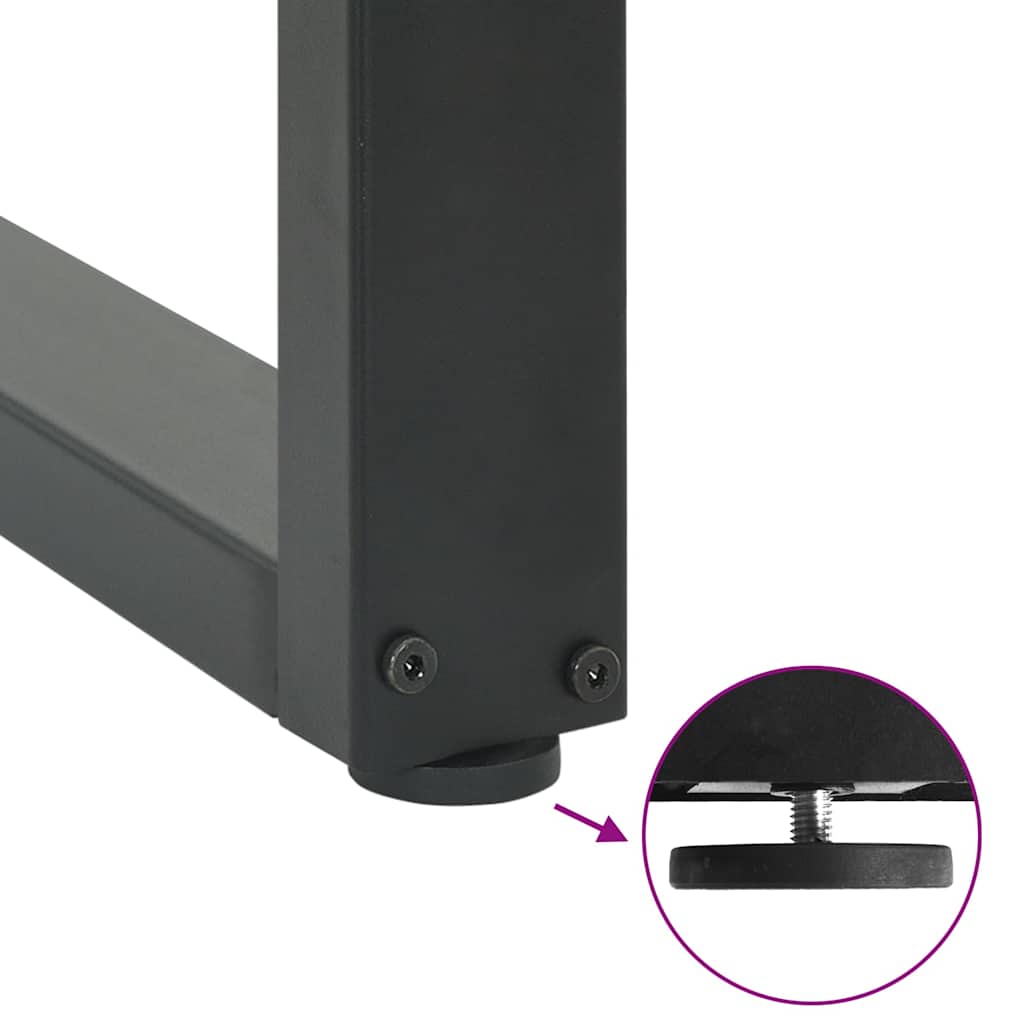Salontafelpoten 2 st U-vormig 40x(30-31) cm staal antraciet is nu te koop bij PeponiXL, paradijselijk wonen!