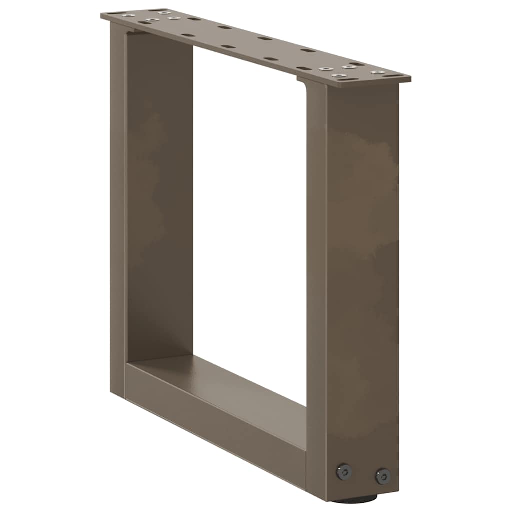 Salontafelpoten 2 st U-vormig 40x(30-31) cm staal naturel is nu te koop bij PeponiXL, paradijselijk wonen!