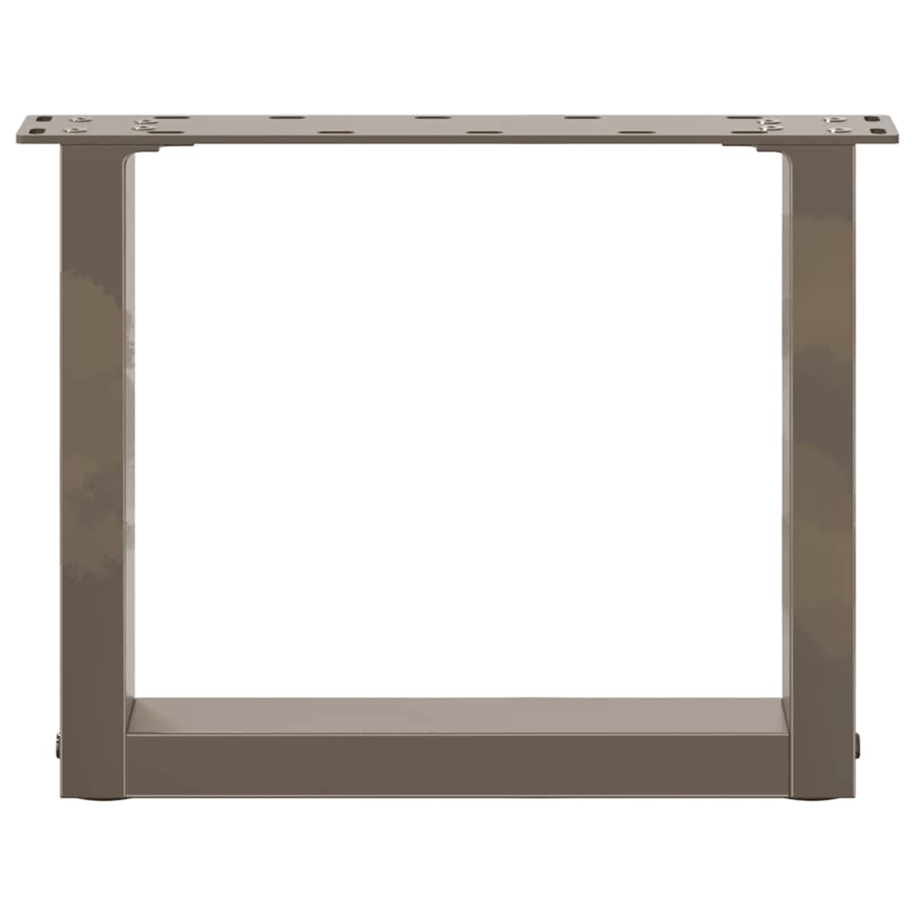 Salontafelpoten 2 st U-vormig 40x(30-31) cm staal naturel is nu te koop bij PeponiXL, paradijselijk wonen!